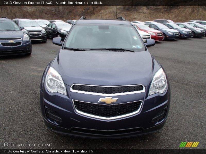 Atlantis Blue Metallic / Jet Black 2013 Chevrolet Equinox LT AWD