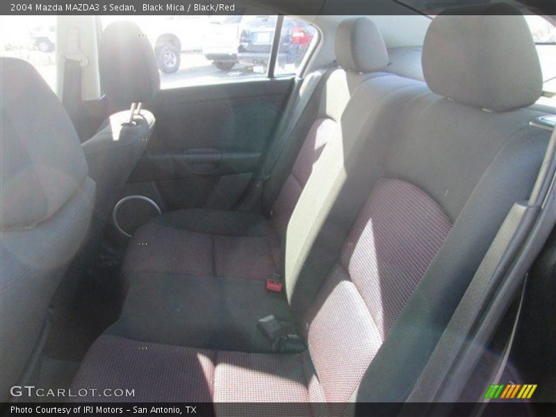 Black Mica / Black/Red 2004 Mazda MAZDA3 s Sedan