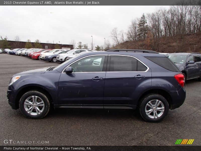 Atlantis Blue Metallic / Jet Black 2013 Chevrolet Equinox LT AWD