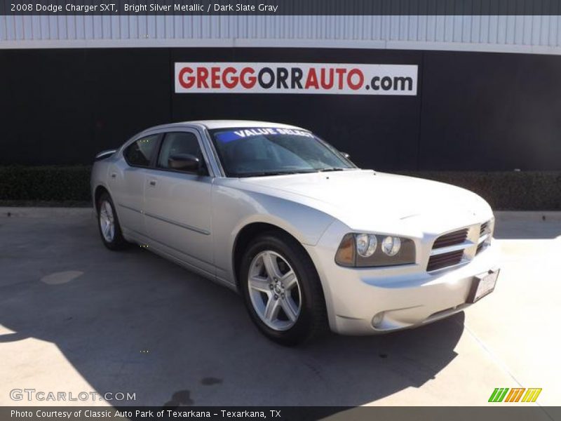 Bright Silver Metallic / Dark Slate Gray 2008 Dodge Charger SXT
