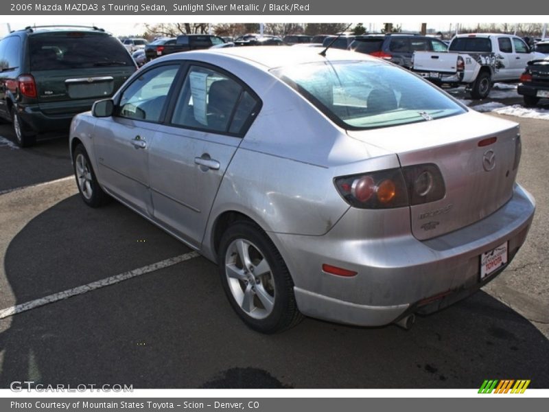 Sunlight Silver Metallic / Black/Red 2006 Mazda MAZDA3 s Touring Sedan