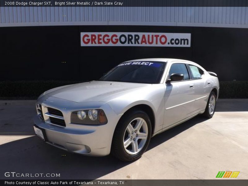 Bright Silver Metallic / Dark Slate Gray 2008 Dodge Charger SXT