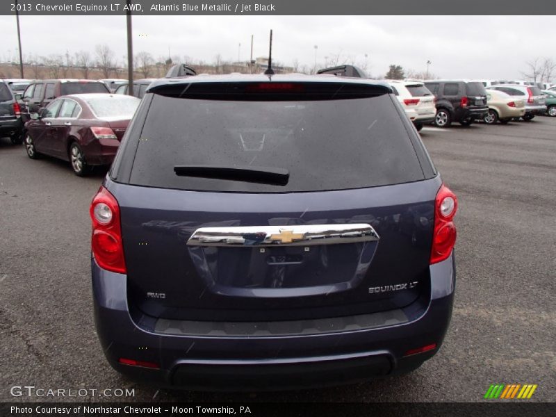 Atlantis Blue Metallic / Jet Black 2013 Chevrolet Equinox LT AWD