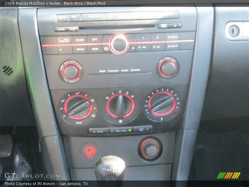 Black Mica / Black/Red 2004 Mazda MAZDA3 s Sedan
