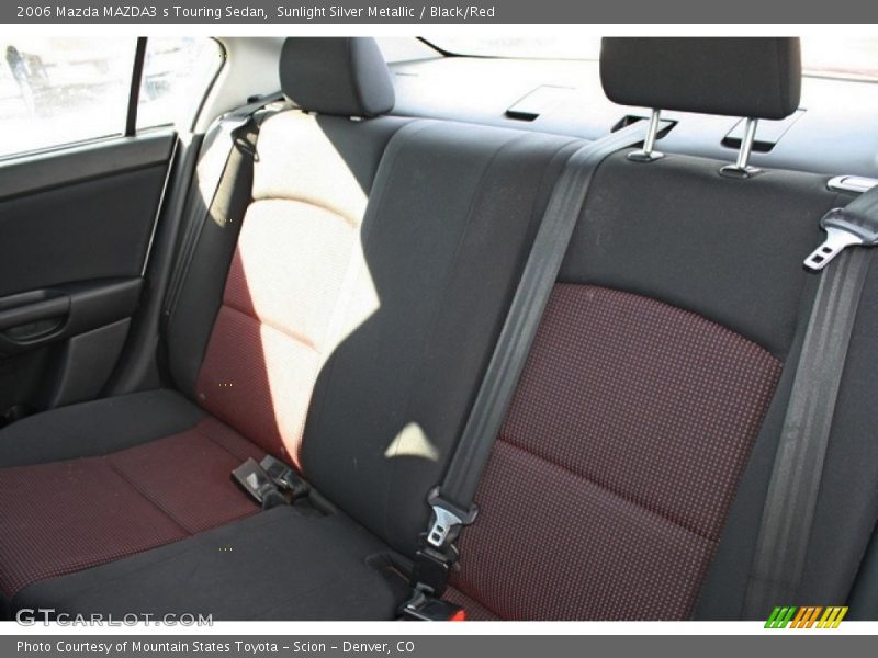 Sunlight Silver Metallic / Black/Red 2006 Mazda MAZDA3 s Touring Sedan