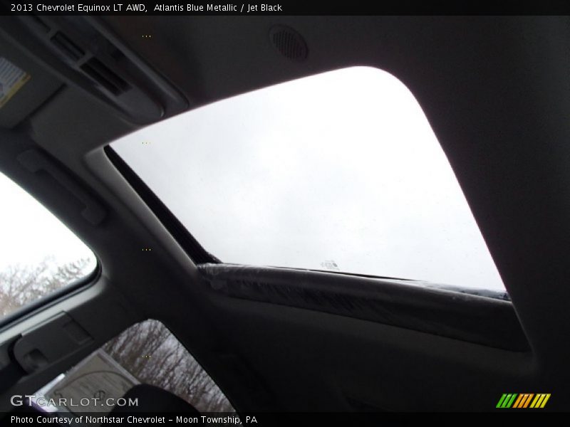 Atlantis Blue Metallic / Jet Black 2013 Chevrolet Equinox LT AWD