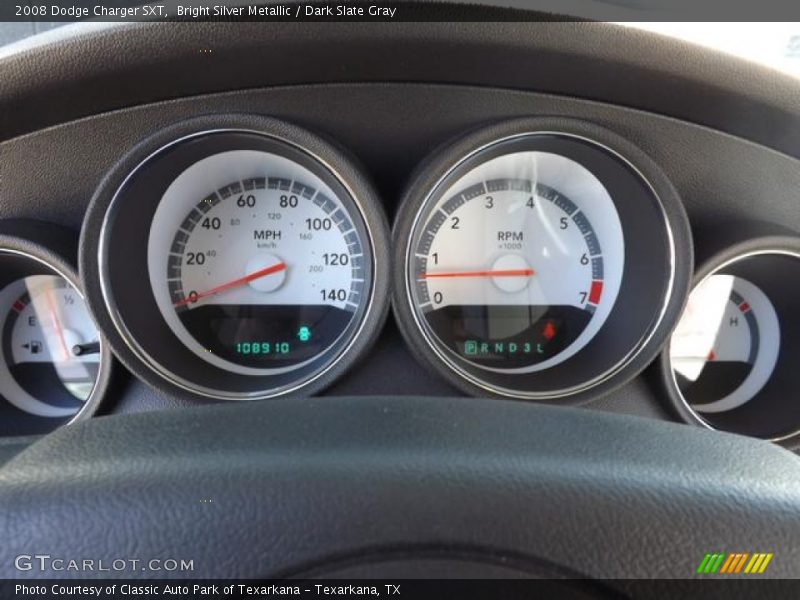 Bright Silver Metallic / Dark Slate Gray 2008 Dodge Charger SXT