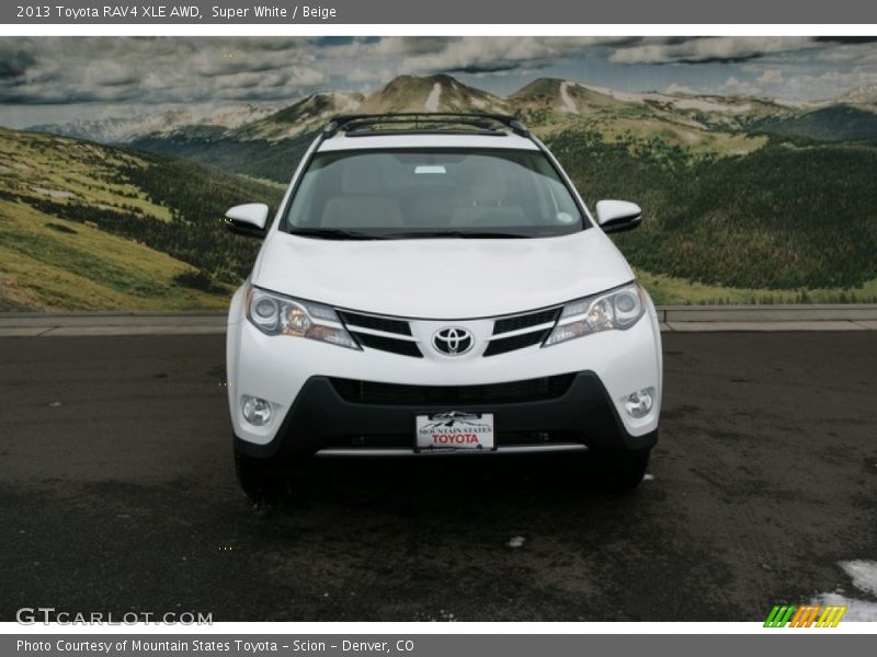 Super White / Beige 2013 Toyota RAV4 XLE AWD