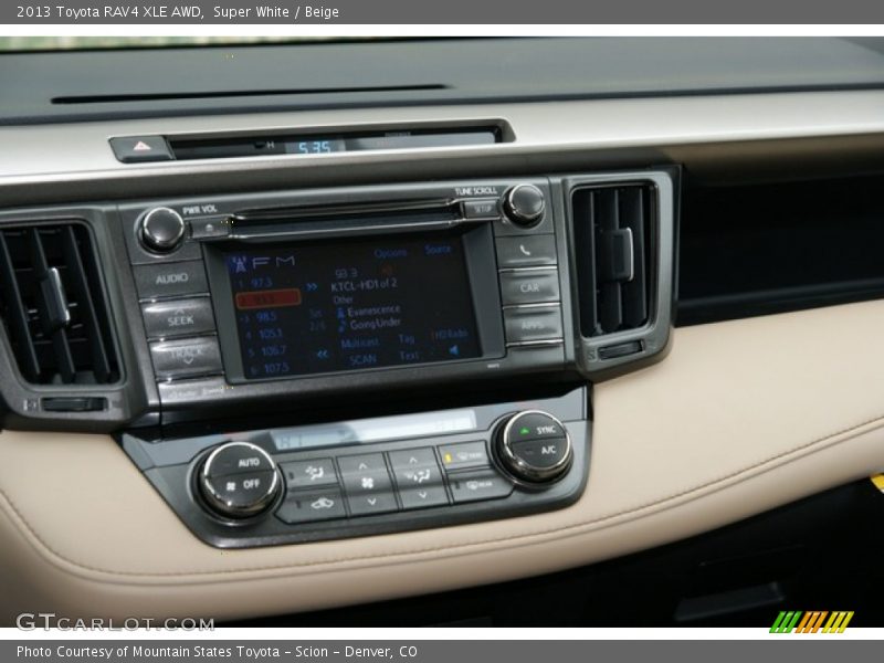 Super White / Beige 2013 Toyota RAV4 XLE AWD