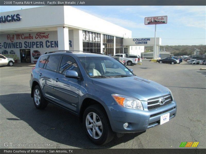 Pacific Blue Metallic / Ash 2008 Toyota RAV4 Limited