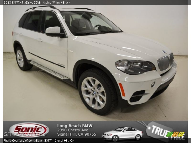Alpine White / Black 2013 BMW X5 xDrive 35d