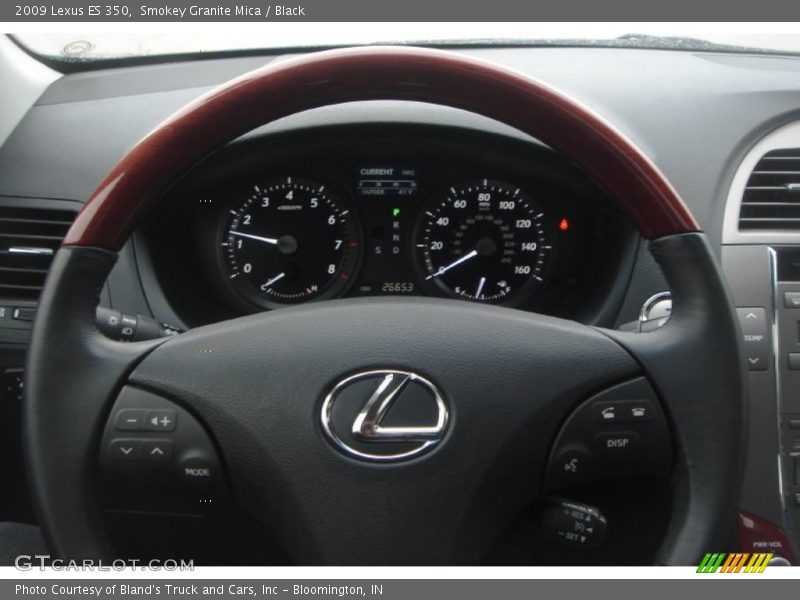 Smokey Granite Mica / Black 2009 Lexus ES 350
