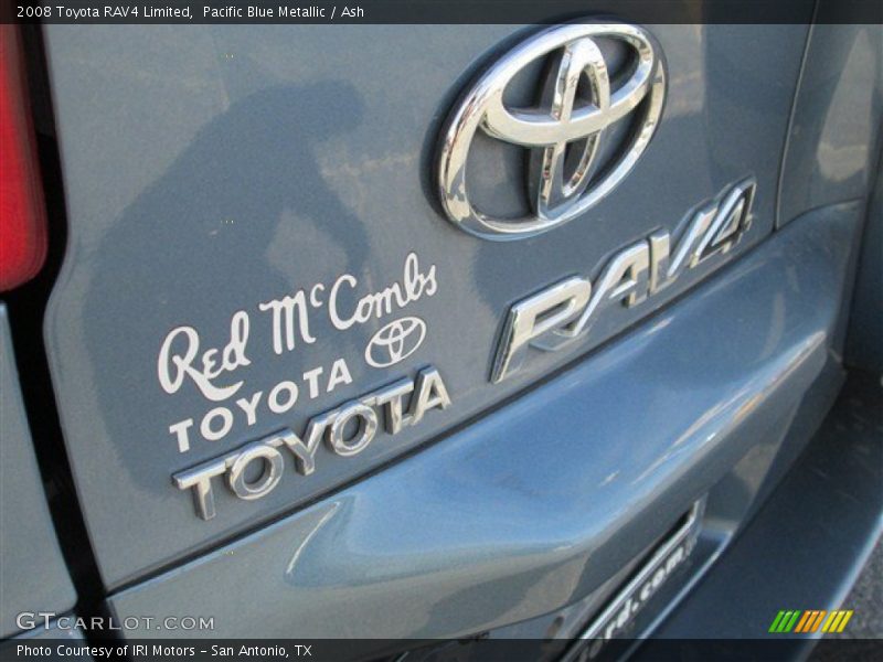 Pacific Blue Metallic / Ash 2008 Toyota RAV4 Limited