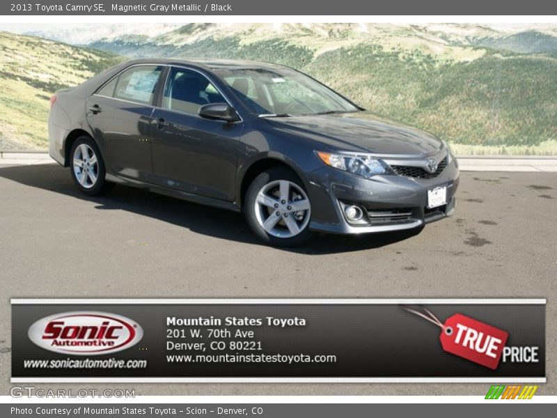 Magnetic Gray Metallic / Black 2013 Toyota Camry SE