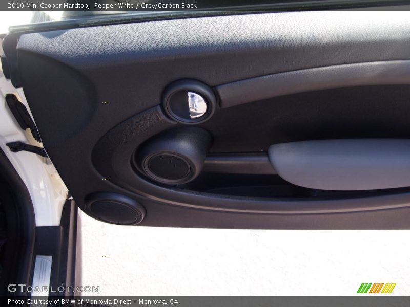 Pepper White / Grey/Carbon Black 2010 Mini Cooper Hardtop