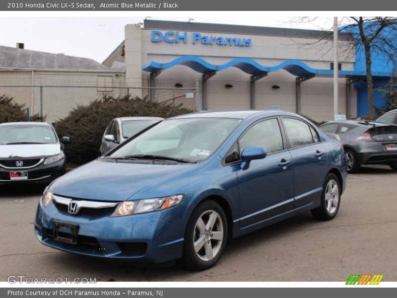 Atomic Blue Metallic / Black 2010 Honda Civic LX-S Sedan