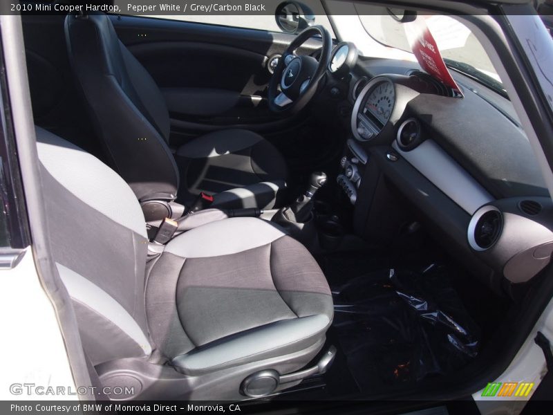 Pepper White / Grey/Carbon Black 2010 Mini Cooper Hardtop