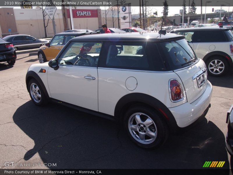 Pepper White / Grey/Carbon Black 2010 Mini Cooper Hardtop
