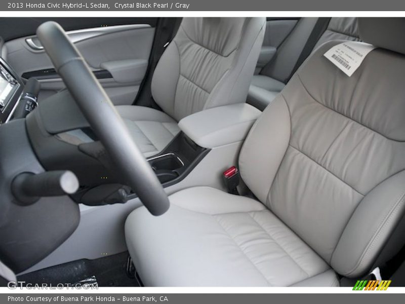 Front Seat of 2013 Civic Hybrid-L Sedan