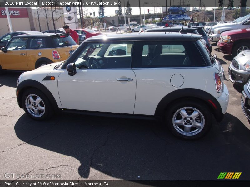 Pepper White / Grey/Carbon Black 2010 Mini Cooper Hardtop