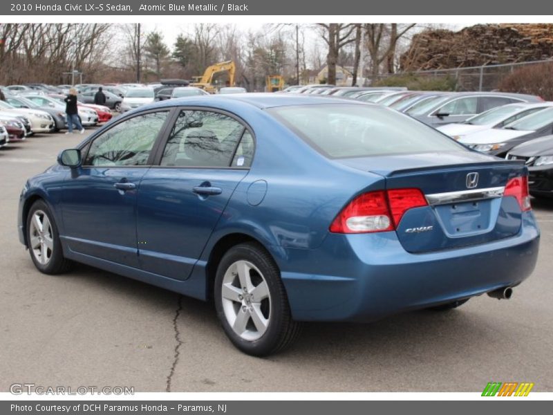 Atomic Blue Metallic / Black 2010 Honda Civic LX-S Sedan