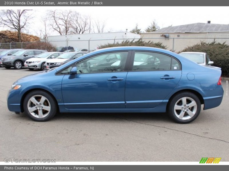 Atomic Blue Metallic / Black 2010 Honda Civic LX-S Sedan