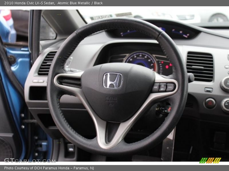 Atomic Blue Metallic / Black 2010 Honda Civic LX-S Sedan