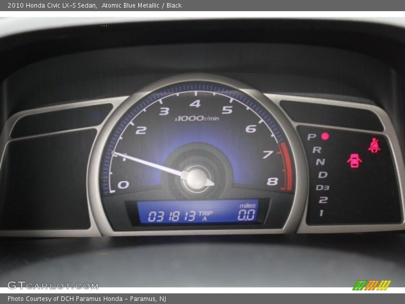 Atomic Blue Metallic / Black 2010 Honda Civic LX-S Sedan