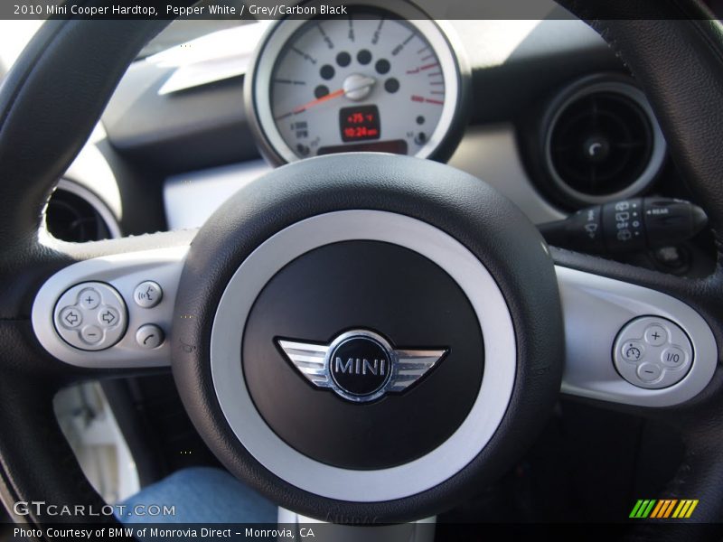 Pepper White / Grey/Carbon Black 2010 Mini Cooper Hardtop
