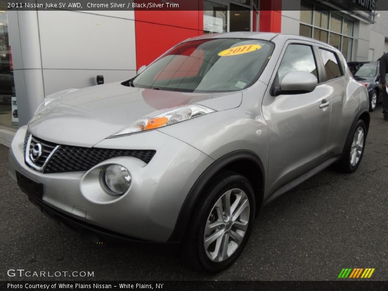 Chrome Silver / Black/Silver Trim 2011 Nissan Juke SV AWD