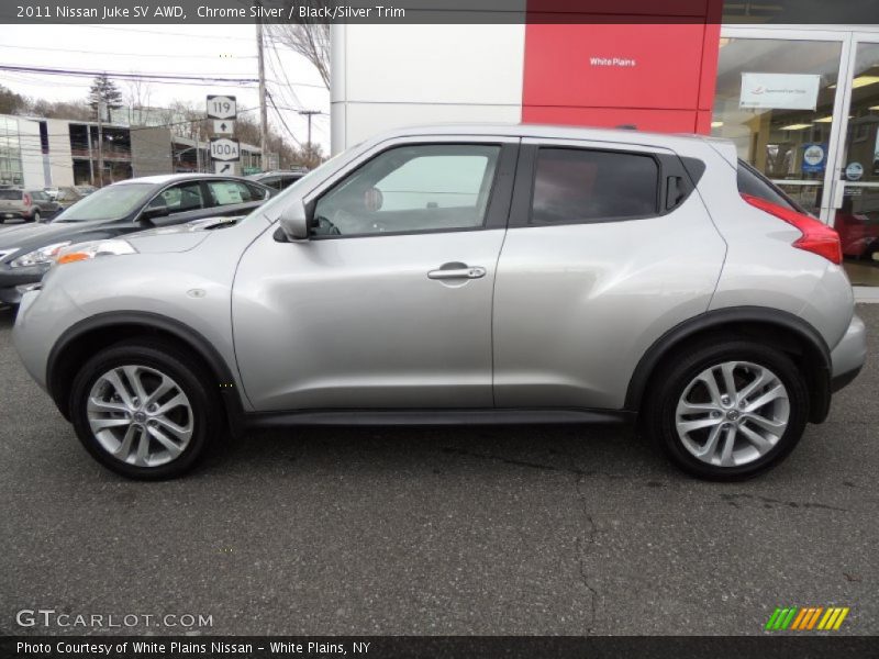 Chrome Silver / Black/Silver Trim 2011 Nissan Juke SV AWD
