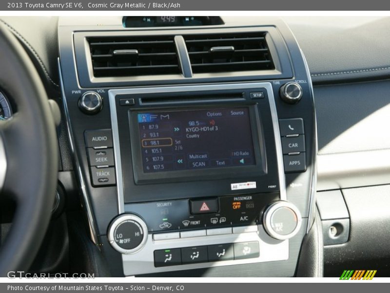 Cosmic Gray Metallic / Black/Ash 2013 Toyota Camry SE V6
