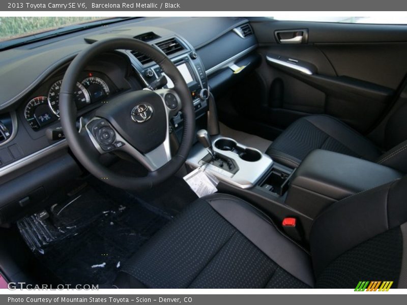 Barcelona Red Metallic / Black 2013 Toyota Camry SE V6
