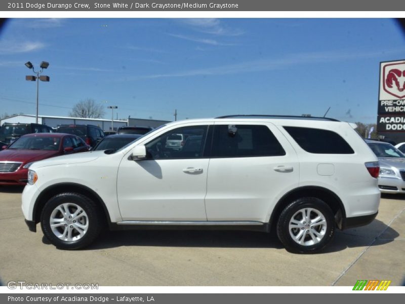 Stone White / Dark Graystone/Medium Graystone 2011 Dodge Durango Crew