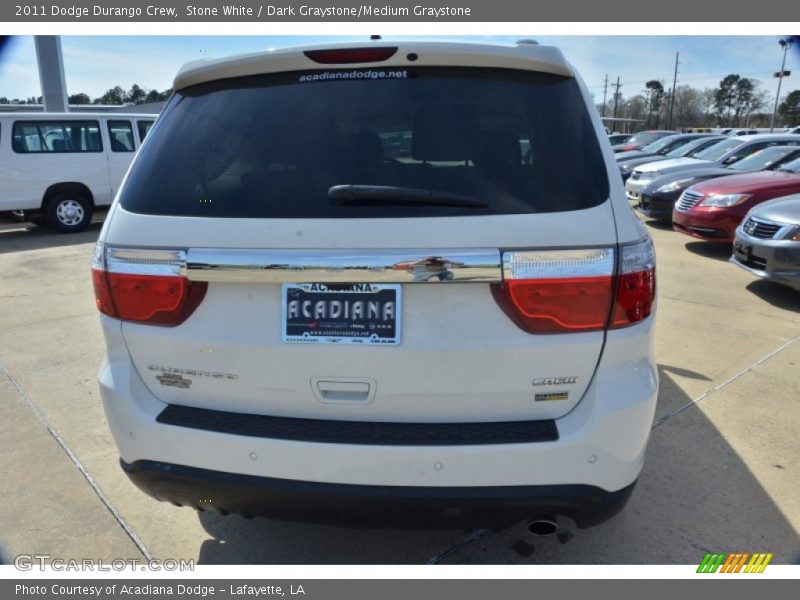 Stone White / Dark Graystone/Medium Graystone 2011 Dodge Durango Crew