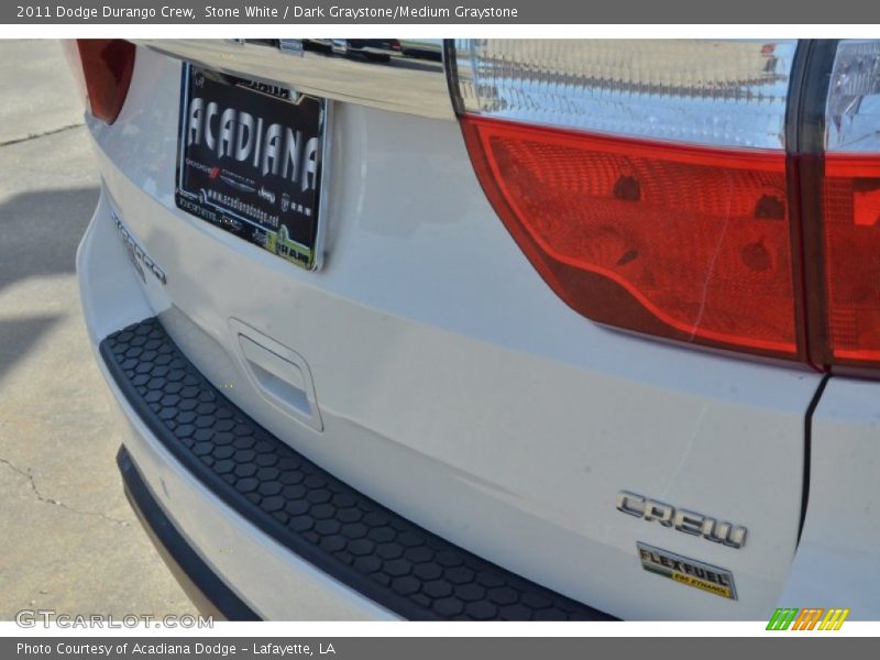 Stone White / Dark Graystone/Medium Graystone 2011 Dodge Durango Crew