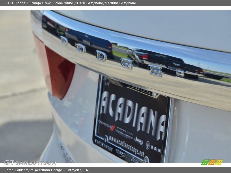 Stone White / Dark Graystone/Medium Graystone 2011 Dodge Durango Crew