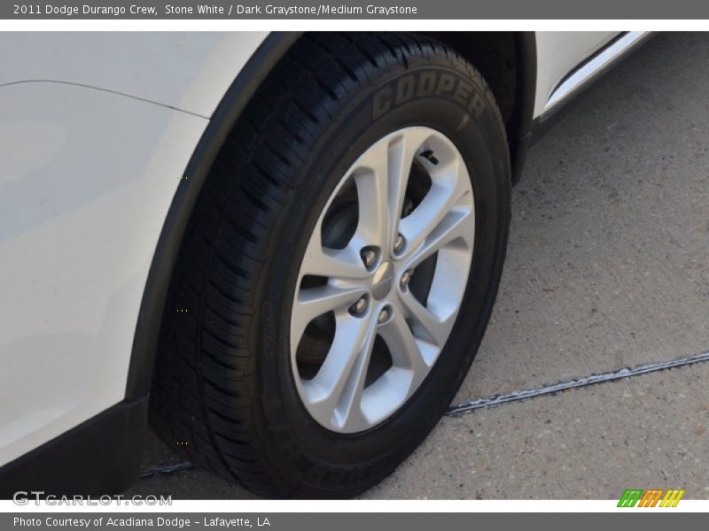 Stone White / Dark Graystone/Medium Graystone 2011 Dodge Durango Crew