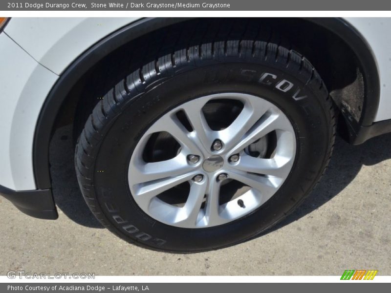 Stone White / Dark Graystone/Medium Graystone 2011 Dodge Durango Crew