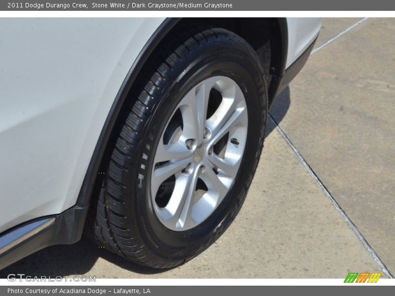 Stone White / Dark Graystone/Medium Graystone 2011 Dodge Durango Crew