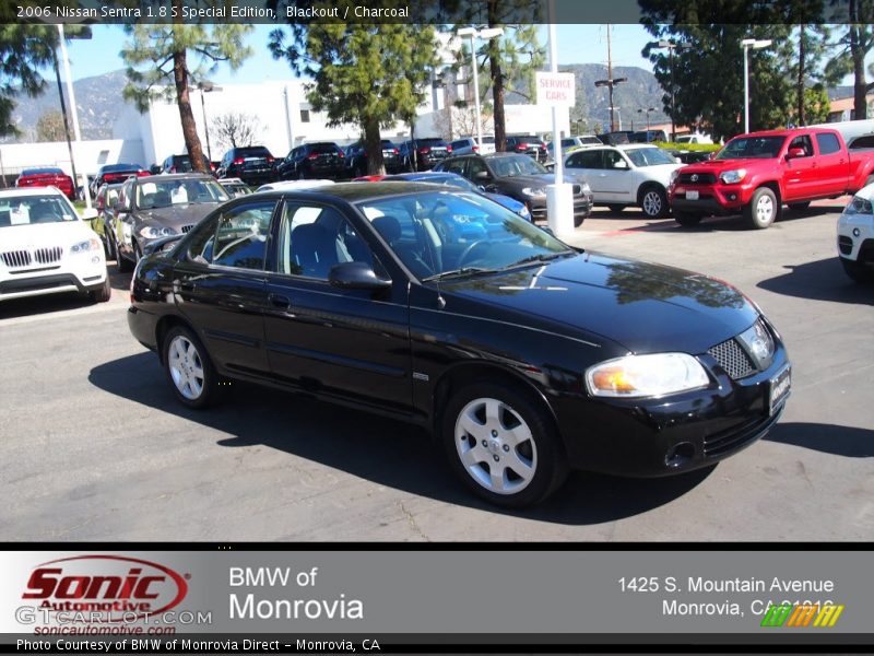 Blackout / Charcoal 2006 Nissan Sentra 1.8 S Special Edition