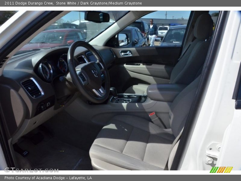 Stone White / Dark Graystone/Medium Graystone 2011 Dodge Durango Crew
