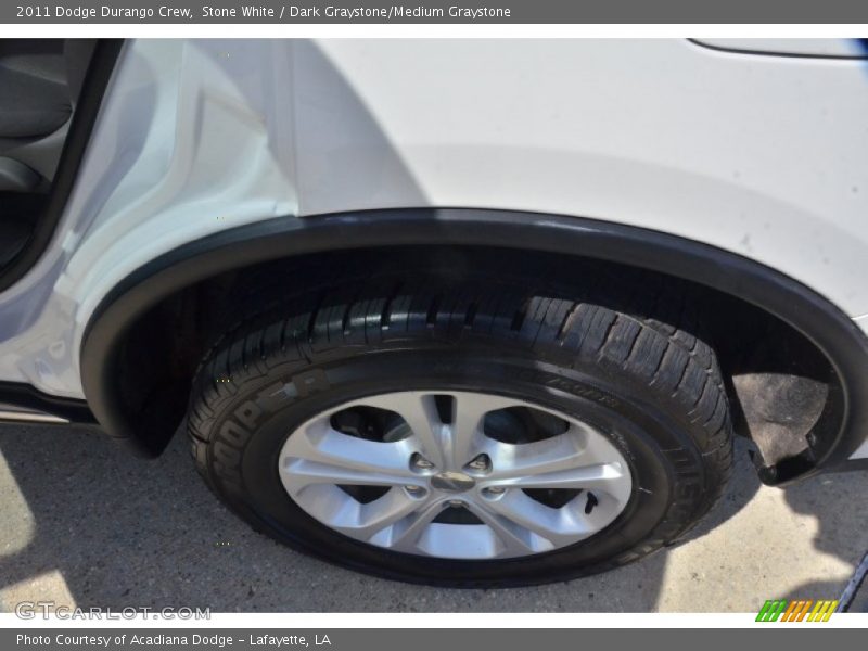 Stone White / Dark Graystone/Medium Graystone 2011 Dodge Durango Crew