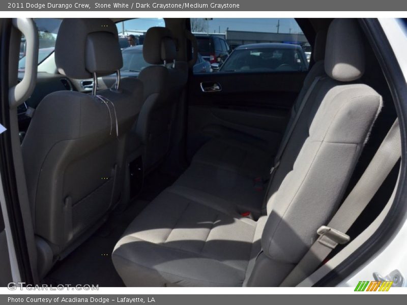 Stone White / Dark Graystone/Medium Graystone 2011 Dodge Durango Crew
