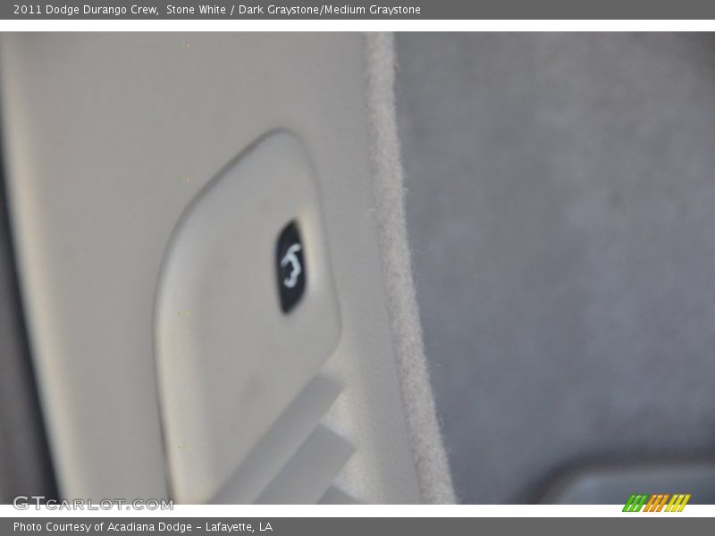 Stone White / Dark Graystone/Medium Graystone 2011 Dodge Durango Crew