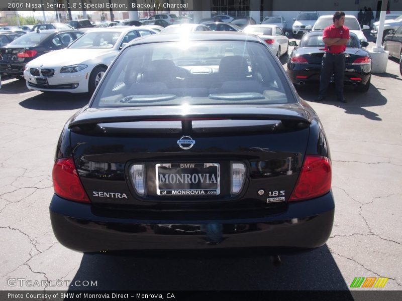 Blackout / Charcoal 2006 Nissan Sentra 1.8 S Special Edition