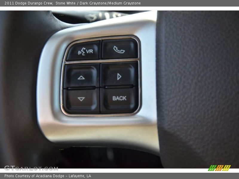 Stone White / Dark Graystone/Medium Graystone 2011 Dodge Durango Crew