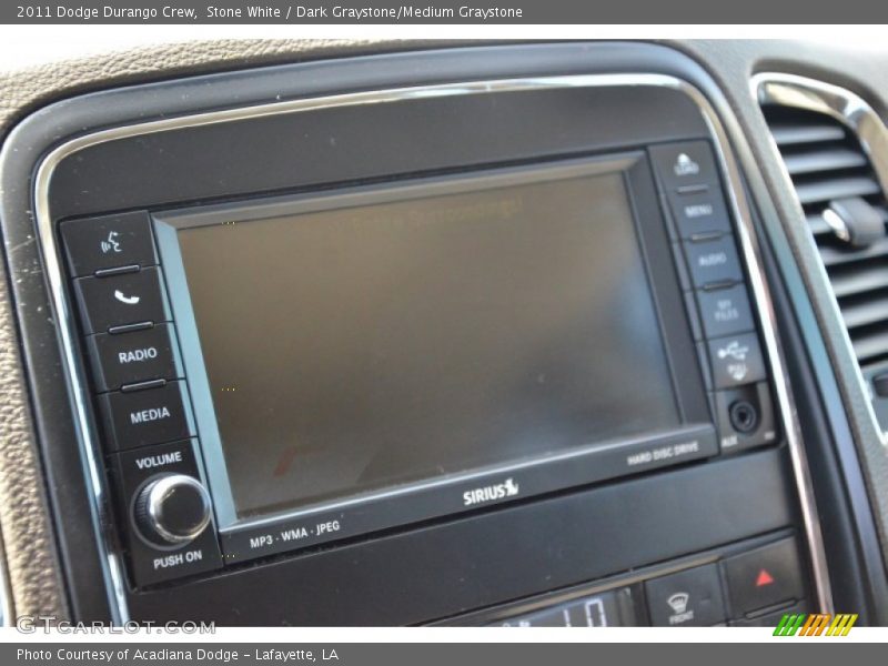 Stone White / Dark Graystone/Medium Graystone 2011 Dodge Durango Crew