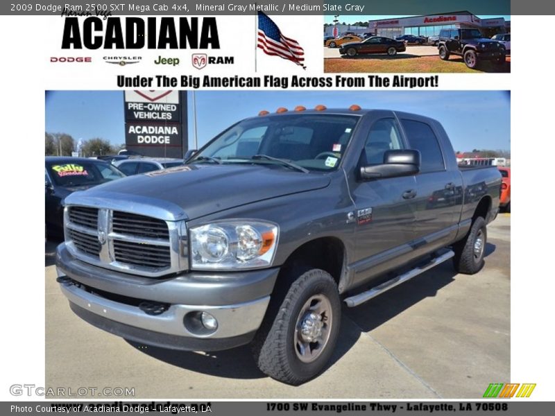 Mineral Gray Metallic / Medium Slate Gray 2009 Dodge Ram 2500 SXT Mega Cab 4x4