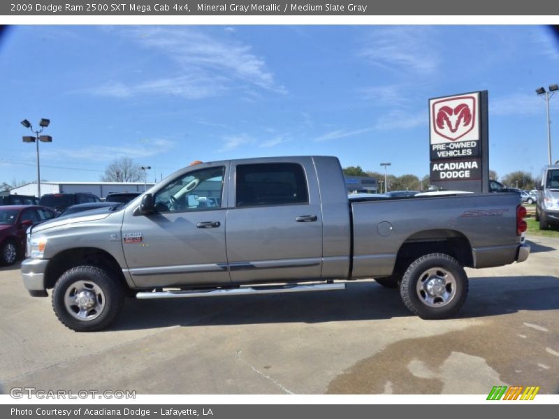 Mineral Gray Metallic / Medium Slate Gray 2009 Dodge Ram 2500 SXT Mega Cab 4x4